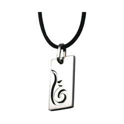 Stainless Steel Spiral Design Necklace