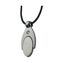 Stainless Steel Oval Design Necklace