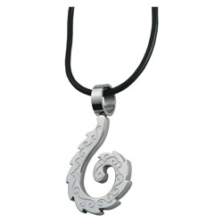 Stainless Steel Spiral Design Necklace