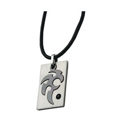 Stainless Steel Tribal Design Necklace
