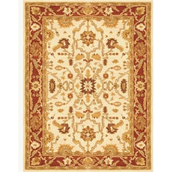 Hand-tufted Ivory/ Rust Traditional Rug (5' x 8')
