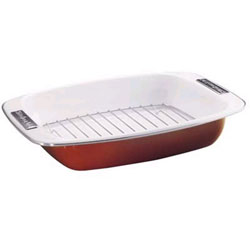 KitchenAid Terra Cotta 16.5-inch Rectangular Roaster