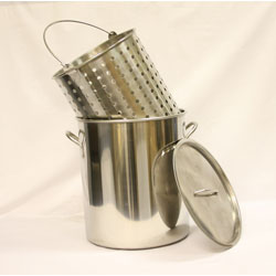 Stainless Steel 42-quart Stockpot and Steamer Basket