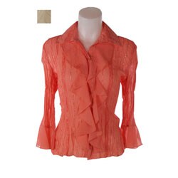 Piano Women's Ruffles and Lace Shirt