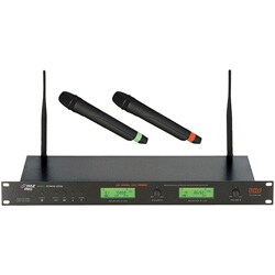 Pyle Dual UHF PLL LCD Wireless Microphone System