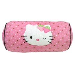 Hello Kitty Strawberry Pink Bolster Pillow