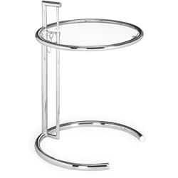 Eileen Modern Grey Glass Table