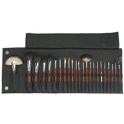 Deluxe Pro Black 23-piece Makeup Brush Set