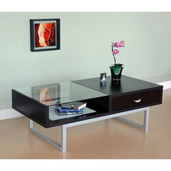 Contemporary 48-inch Wood Coffee Table