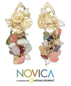 'Exotic Medley' Goldplated Earrings (Brazil)