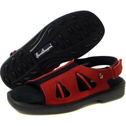 Sandbaggers Hugger II Women's Red Golf Shoes
