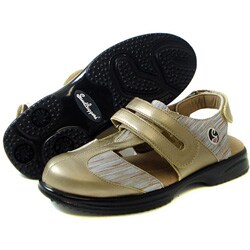 Sandbaggers Ria Women's Gold Golf Shoes
