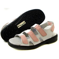 Sandbaggers Lucy Pink/White Sandals