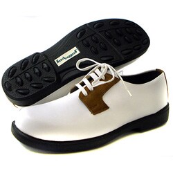 Sandbaggers Women's Danielle White/ Tan Golf Shoes