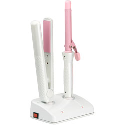 Barbar 1900 Cordless Flat/ Curling Iron Set