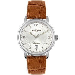 Jacques Lemans Men's Leather Strap Watch