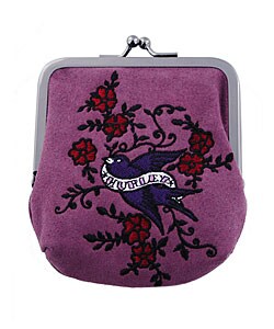 Hurley 'Vandal' Plum Coin Holder