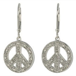 Maddy Emerson Peace 1/10ct TDW Diamond Earrings
