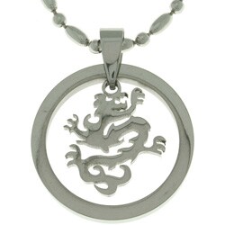 Stainless Steel Chinese Dragon Necklace