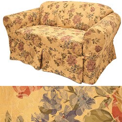 Floral Damask Chair Slipcover