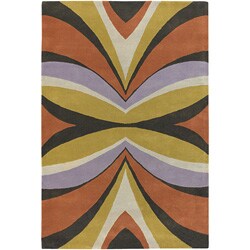 Hand-tufted Contemporary Zen Collection Rug (5' x 8')