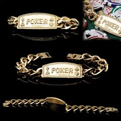 Gold Link Poker Champion Bracelet