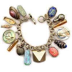 Sweet Romance 'Tut Tut Tut Egyptian' Charm Bracelet