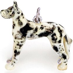 Best in Show Sterling Silver Enamel Great Dane Charm
