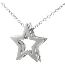 Sterling Silver Cutout Star Necklace
