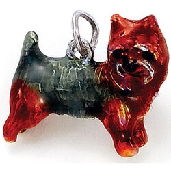 Sterling Silver Yorkie Charm