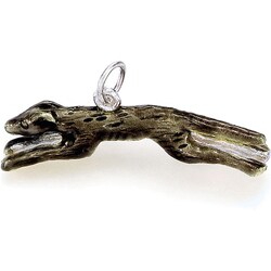 Sterling Silver Enamel Greyhound Charm