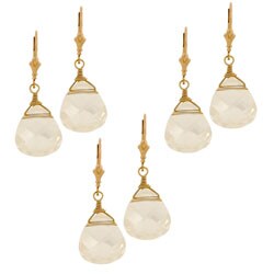 Charming Life 14k Goldfill Champagne Briolette Earrings (Case of 3)
