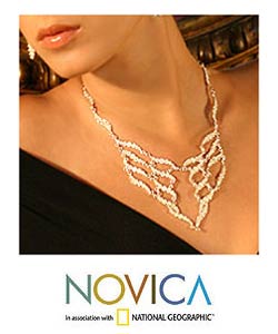 Sterling Silver 'Filigree Princess' Necklace (Peru)