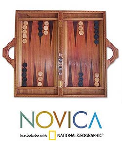 'Inner Secrets' Wooden Backgammon Set (Indonesia)