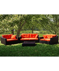 Lexington All Weather Aluminum/ Wicker Patio Set