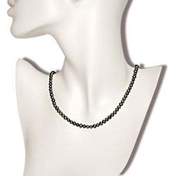 Cultured Black Freshwater Pearl Necklace (4-5mm)