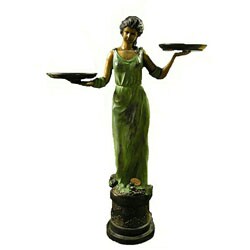 Lady With Trays Statue