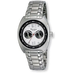 Bellagio Men's Ticino Day/ Date 5 ATM Steel Watch