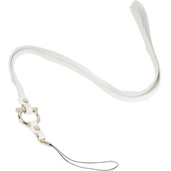 Salvatore Ferragamo White Leather Cell Phone Holder