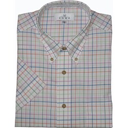 Enro Men's Non-iron Short-sleeve Sport Shirt