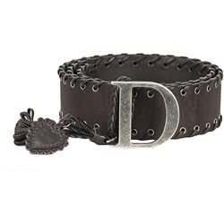 Dior Women's Nylon 'D' Logo Belt with Whip Stitching