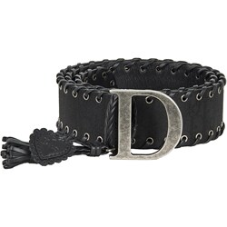 Dior Women's Nylon 'D' Logo Whip Stitched Belt