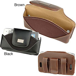 Apple iPhone Horizontal Leather and Nylon Holster