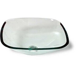 Albus Modern Glass Vessel Bathroom Sink
