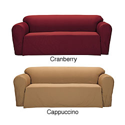 Ottoman Drop Skirt Loveseat Slipcover