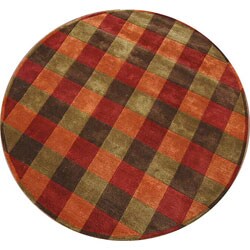 Embassy Block Area Rug (8' Round).