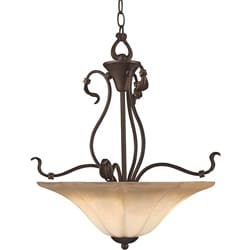 Victorian Bronze Inverted Pendant