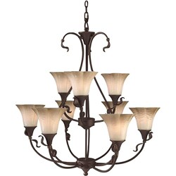 Victorian Bronze Chandelier