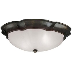 Sedona Bronze 2-light Flush Mount Ceiling Fixture