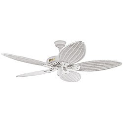 Hunter 54-inch Tropical White Textured Ceiling Fan